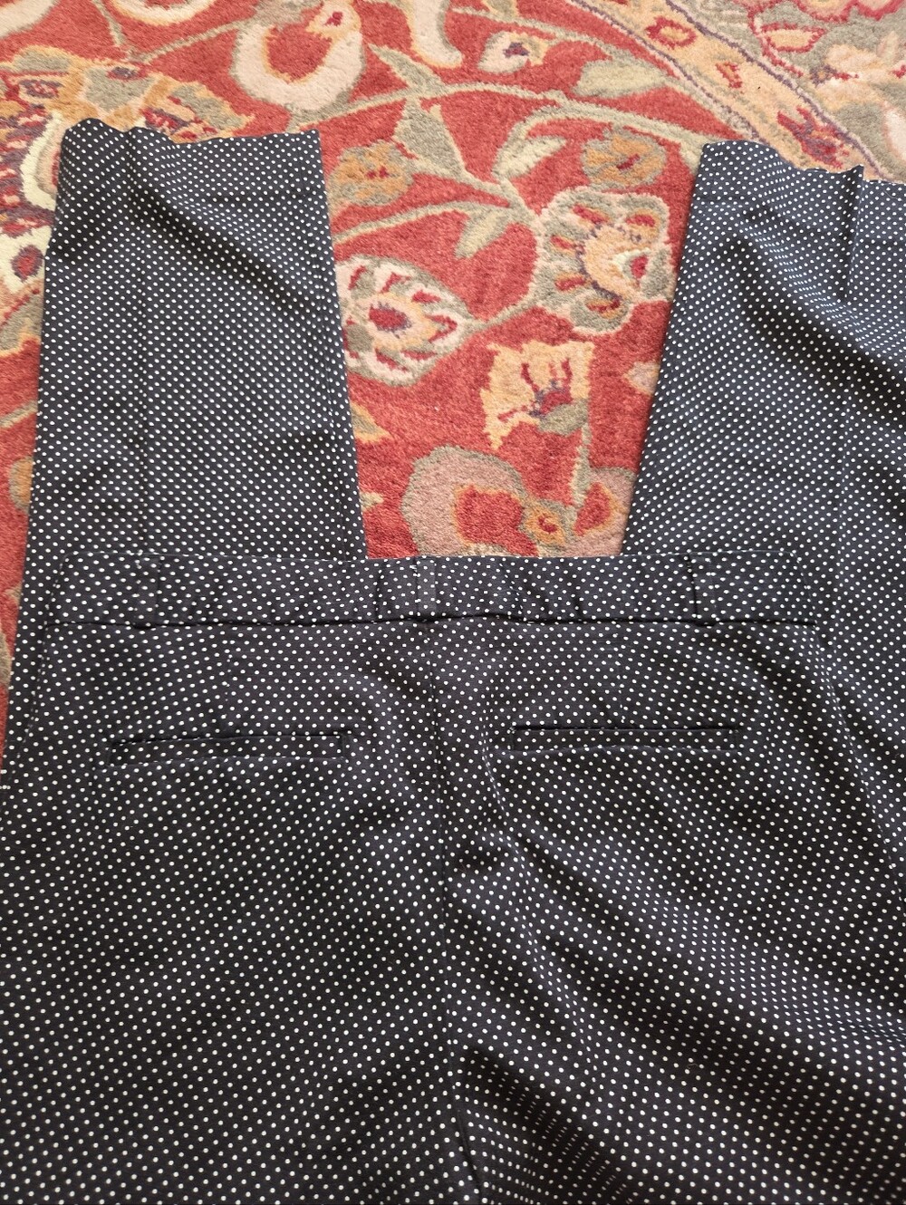 Banana Republic Women's Black Polka Dot Dress Pants Size 10 Back Pockets